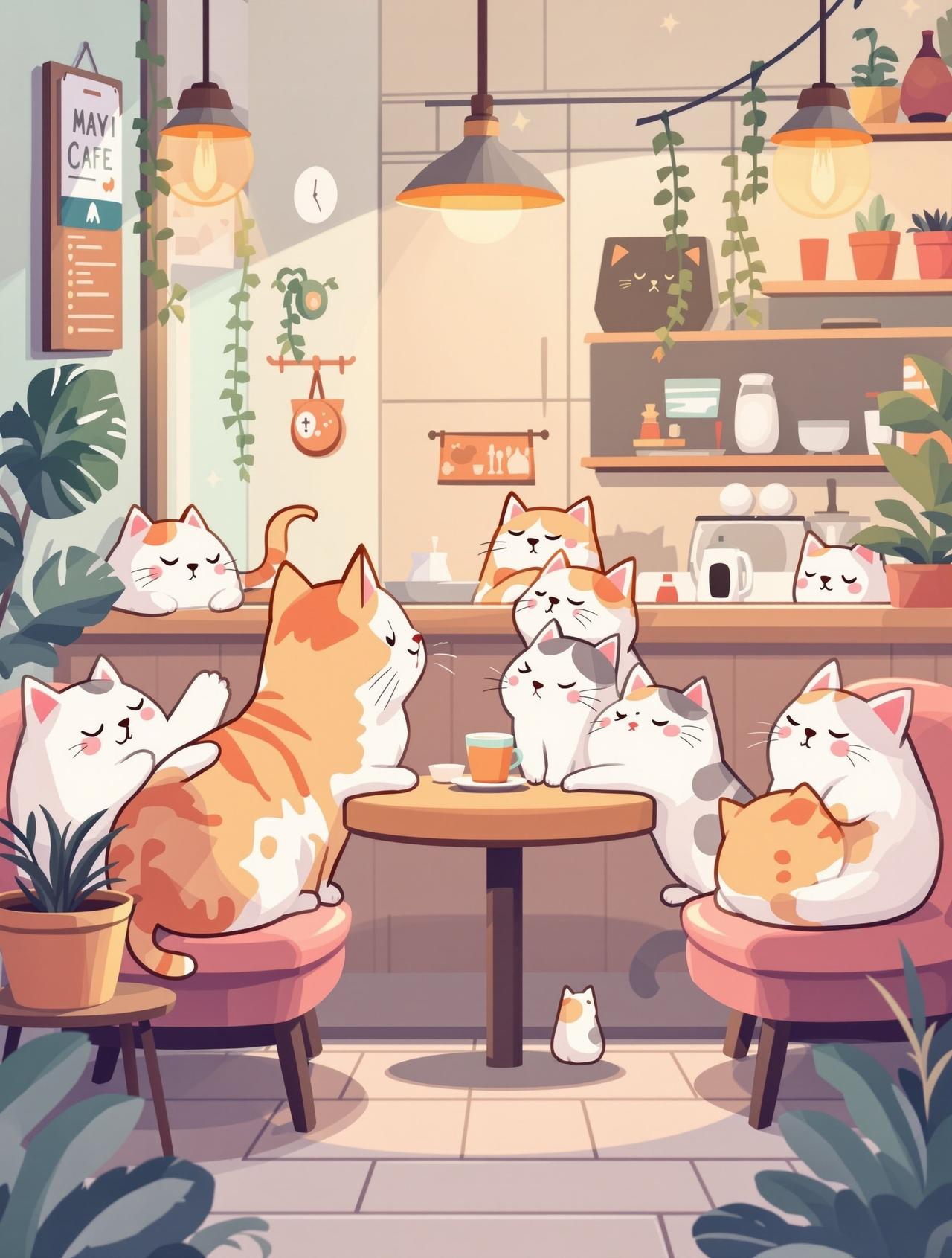 西红柿短剧 猫咪咖啡馆的午后 - 治愈日常动漫短剧
