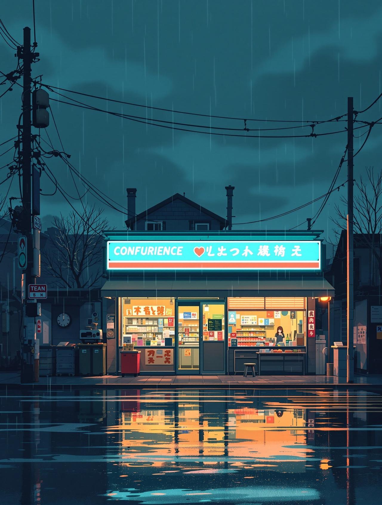 西红柿短剧 雨天和便利店 - 治愈日常动漫短剧